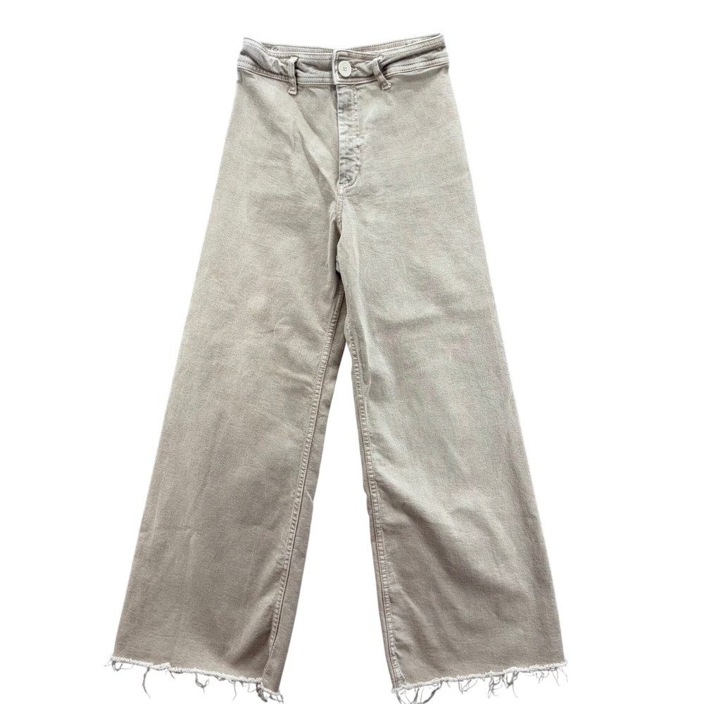 Zara Women's Flare & Wide Leg Jeans - Beige